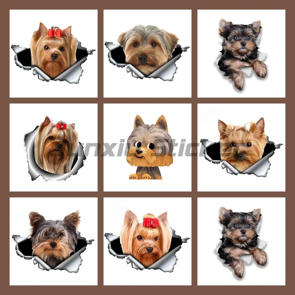 Personality Yorkshire Terrier Vinyl Torn Metal Decal Animal Car Stickers Window Bumper Pet Dog Car Styling
Personality Yorkshire Terrier Vinyl Torn Metal Decal Animal Car Stickers Window Bumper Pet Dog Car Styling