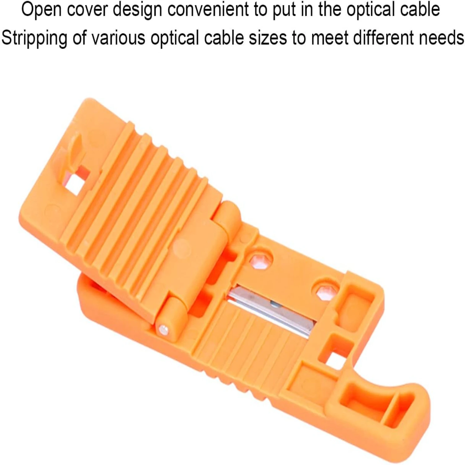 High-quality, efficient, and safe electricians longitudinal cable stripping tool in vibrant orange color for splicing wires rang
High-quality, efficient, and safe electricians longitudinal cable stripping tool in vibrant orange color for splicing wires rang