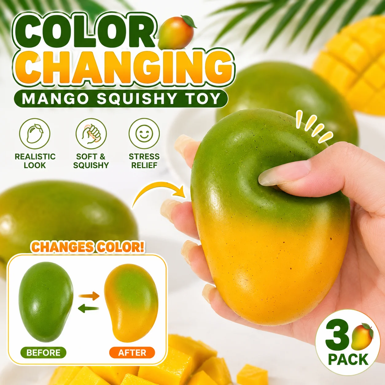 Mango Squishy, Strawberry Stress Ball, Maltose Slow Rebound Fidget, Aesthetic Desk Decor, Anxiety Relief Fruit Toy, 2026
Mango Squishy, Strawberry Stress Ball, Maltose Slow Rebound Fidget, Aesthetic Desk Decor, Anxiety Relief Fruit Toy, 2026