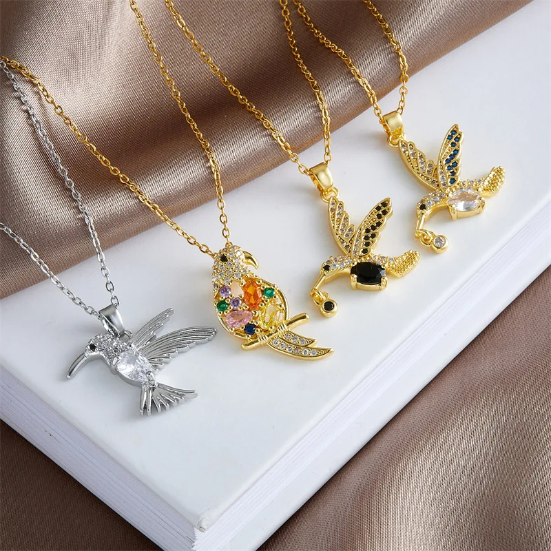 6pcs/setGold Plated bird Zircons Stainless Steel Necklaces For Women Gifts Fashion Jewerly Accessories Cute Bird Necklace New In
6pcs/setGold Plated bird Zircons Stainless Steel Necklaces For Women Gifts Fashion Jewerly Accessories Cute Bird Necklace New In