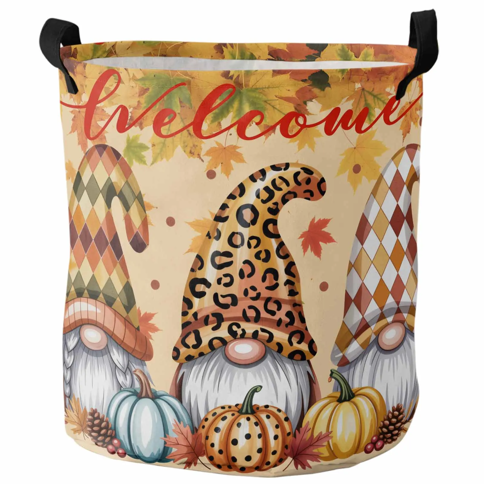 Retro Autumn Thanksgiving Gnome Foldable Dirty Laundry Basket Kid's Toy Organizer Waterproof Storage Baskets
Retro Autumn Thanksgiving Gnome Foldable Dirty Laundry Basket Kid's Toy Organizer Waterproof Storage Baskets
