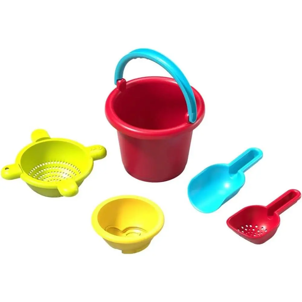 Toddler Beach Toy Set: 5-Piece Play Bundle with Pail, Sieve, Mold, Scoop, and Shovel
Toddler Beach Toy Set: 5-Piece Play Bundle with Pail, Sieve, Mold, Scoop, and Shovel