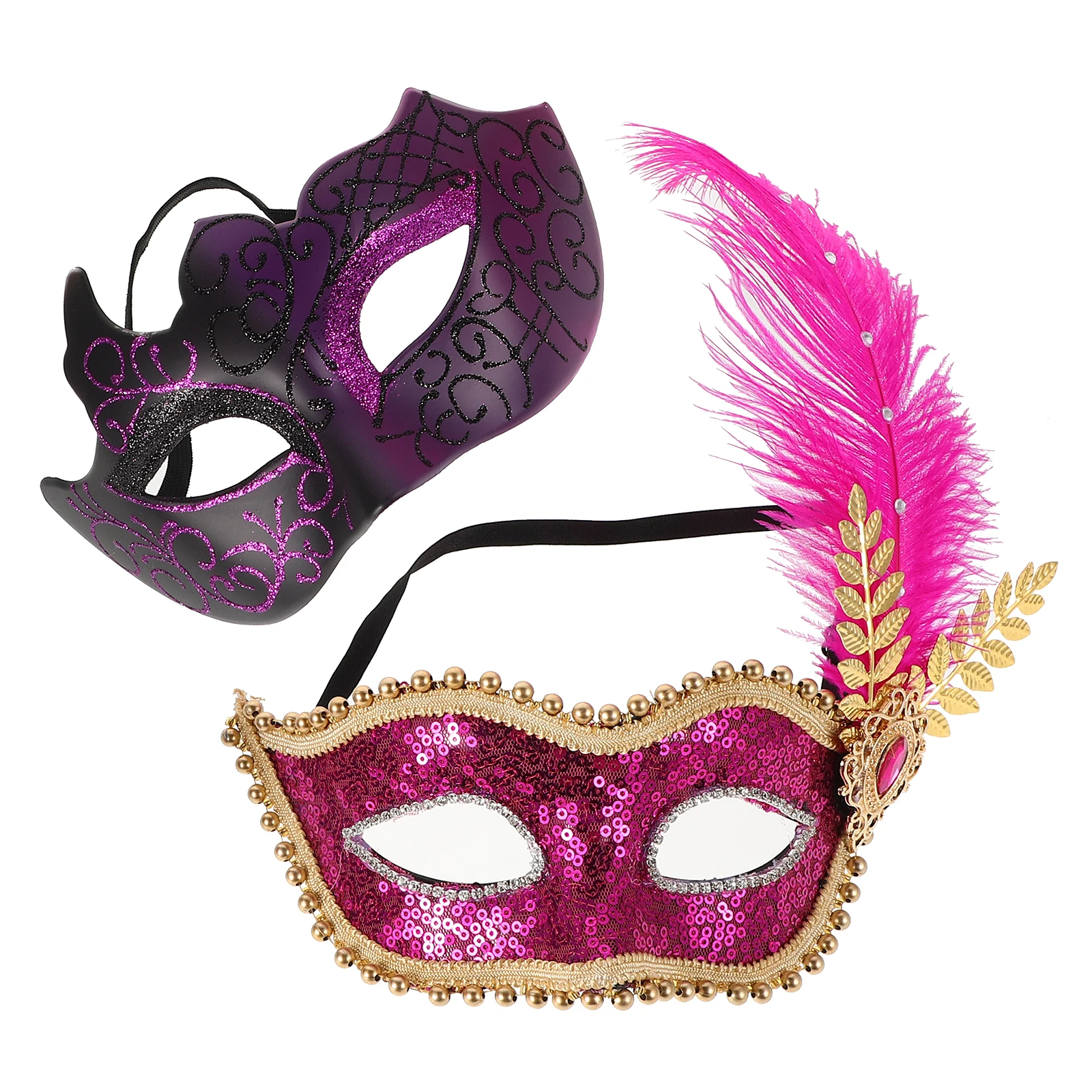 2 Pcs Retro Roman Masks Sequin Trim Side Butterfly Masquerade Ball Masks Gras Costumes Women Party
2 Pcs Retro Roman Masks Sequin Trim Side Butterfly Masquerade Ball Masks Gras Costumes Women Party