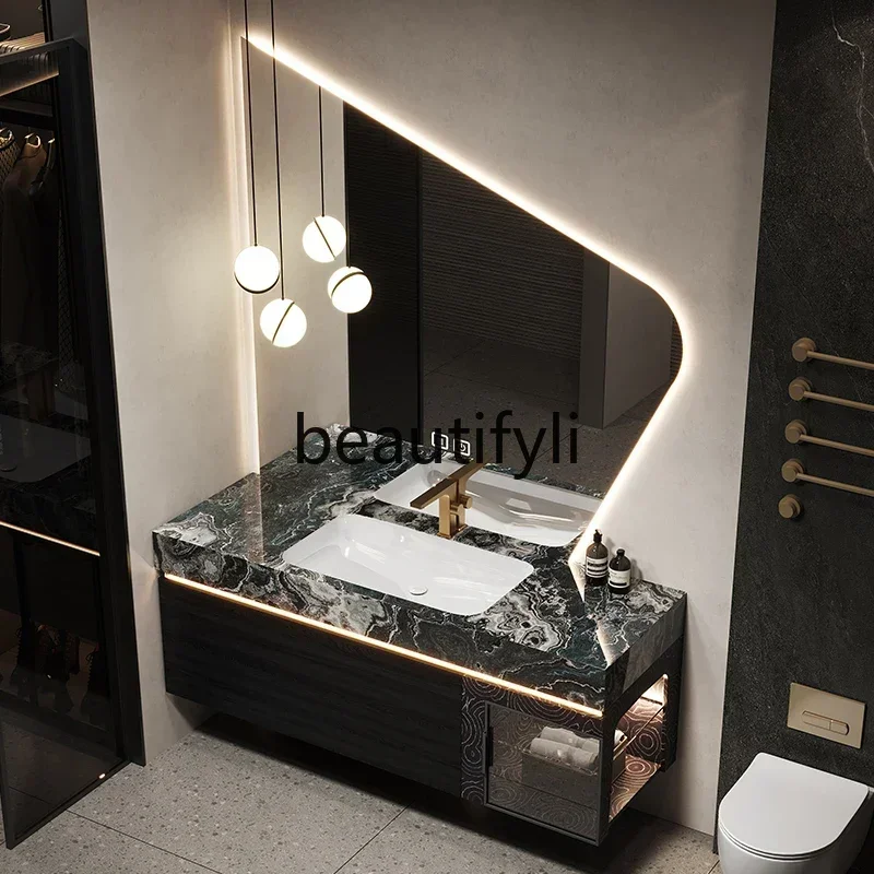 ls 42New Arrivals D06 Italian light luxur bathroom cabinet combination luxur stone seamleceramic basin toilet washstand S03
ls 42New Arrivals D06 Italian light luxur bathroom cabinet combination luxur stone seamleceramic basin toilet washstand S03