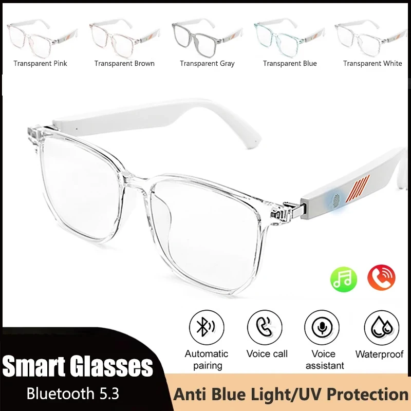 Smart Bluetooth Glasses Wireless Call Music Playback Earphone Voice Assistant Anti Blue Light UV Protection Driving Sunglasses 
Smart Bluetooth Glasses Wireless Call Music Playback Earphone Voice Assistant Anti Blue Light UV Protection Driving Sunglasses