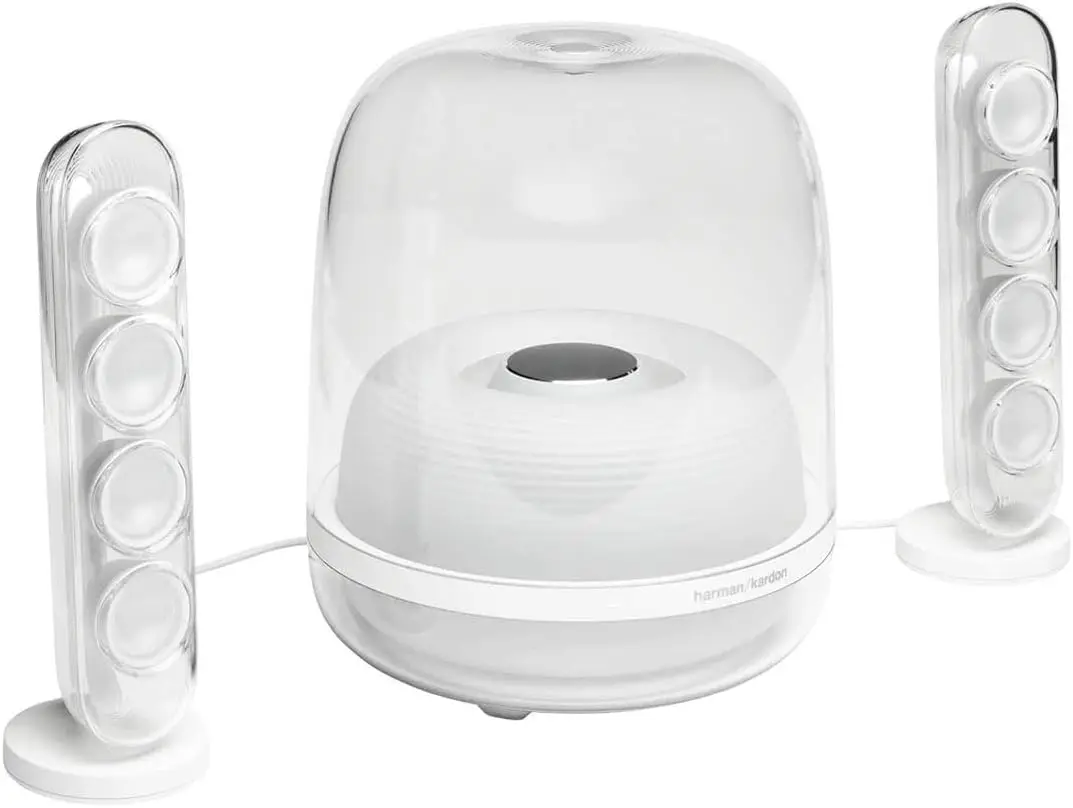 HK SoundSticks 4-2.1 Bluetooth-акустическая система с глубокими басами и вдохновляющим промышленным дизайном (белый)
HK SoundSticks 4-2.1 Bluetooth-акустическая система с глубокими басами и вдохновляющим промышленным дизайном (белый)