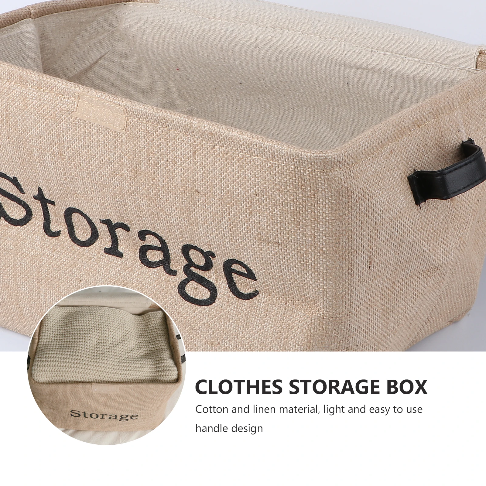 1pc Vintage Foldable Clothing Storage Box Eco-Friendly Jute Canvas Organizer For Underwear Socks Linen Light Brown Cotton Pants
1pc Vintage Foldable Clothing Storage Box Eco-Friendly Jute Canvas Organizer For Underwear Socks Linen Light Brown Cotton Pants