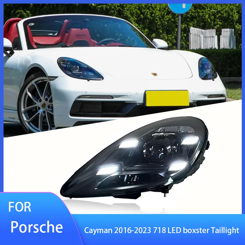 Автомобильные фары для Porsche Cayman 2016-2023 718 светодиодный boxster DRL, объектив проектора, сигнальная фара, аксессуары, автомобильные аксессуары
Автомобильные фары для Porsche Cayman 2016-2023 718 светодиодный boxster DRL, объектив проектора, сигнальная фара, аксессуары, автомобильные аксессуары