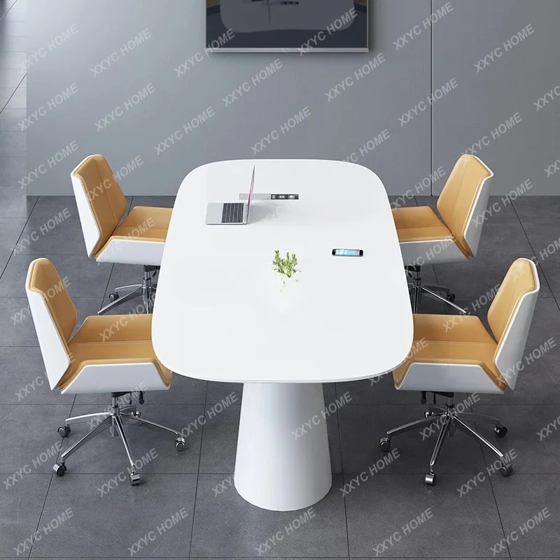 Conference Table for 6 People Simple Modern Discussion Table Office Reception Training Lacquered Conference Table and Chair Set
Conference Table for 6 People Simple Modern Discussion Table Office Reception Training Lacquered Conference Table and Chair Set