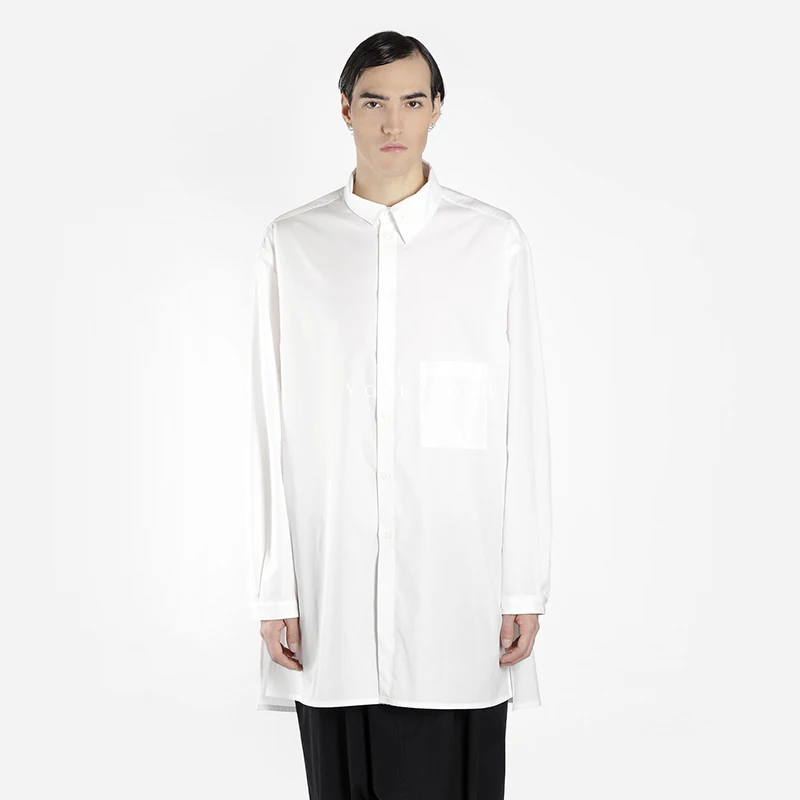 YOJI OOAK COTTON POPLIN Original Deconstruction Loose white cotton long sleeve men's shirt plus size
YOJI OOAK COTTON POPLIN Original Deconstruction Loose white cotton long sleeve men's shirt plus size