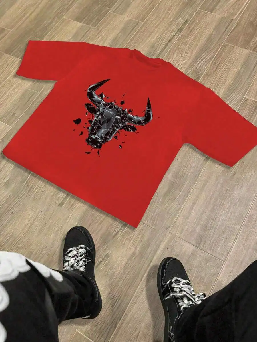 Shattered Bull Graphic Pure Cotton Mens T-Shirt Casual Comfort Fit
Shattered Bull Graphic Pure Cotton Mens T-Shirt Casual Comfort Fit