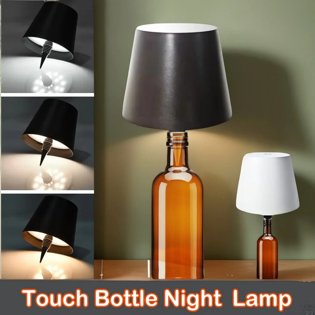 Rechargeable Wireless LED Table Lamp with Wine Bottle Base - Touch Switch, Ideal for Bar, Dining, Vases - Perfect Ambiance Light
Rechargeable Wireless LED Table Lamp with Wine Bottle Base - Touch Switch, Ideal for Bar, Dining, Vases - Perfect Ambiance Light