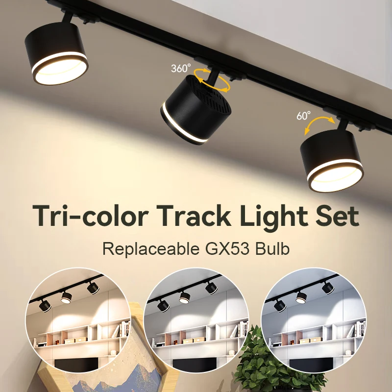 GX53 LED Track Spotlights Replaceable light bulb 110V 220V track Lights for Home Decor Living Room Kitchen Ceiling Lamp Decorate
GX53 LED Track Spotlights Replaceable light bulb 110V 220V track Lights for Home Decor Living Room Kitchen Ceiling Lamp Decorate