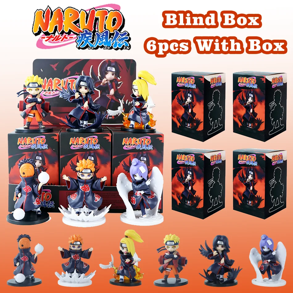 6Pcs Naruto Shippuden Hot Popular Mystery Box Random Anime Action Figure Model Trendy Collectible Doll Surprise Gift for Boys
6Pcs Naruto Shippuden Hot Popular Mystery Box Random Anime Action Figure Model Trendy Collectible Doll Surprise Gift for Boys
