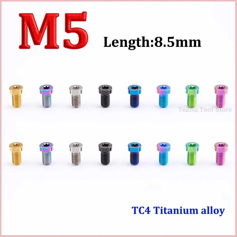 1pc Titanium Bolts M5 x 8.5mm Cylinder Head Internal Plum Blossom Screw Modified Screws For Bicycle
1pc Titanium Bolts M5 x 8.5mm Cylinder Head Internal Plum Blossom Screw Modified Screws For Bicycle