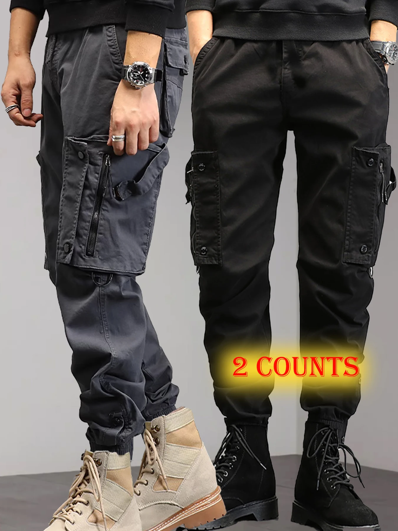 Cargo Pants Men Zip Pockets Light Thin Quick Dry Sweatpants Wide Leg Loose Fit Straight Cool Trousers
Cargo Pants Men Zip Pockets Light Thin Quick Dry Sweatpants Wide Leg Loose Fit Straight Cool Trousers