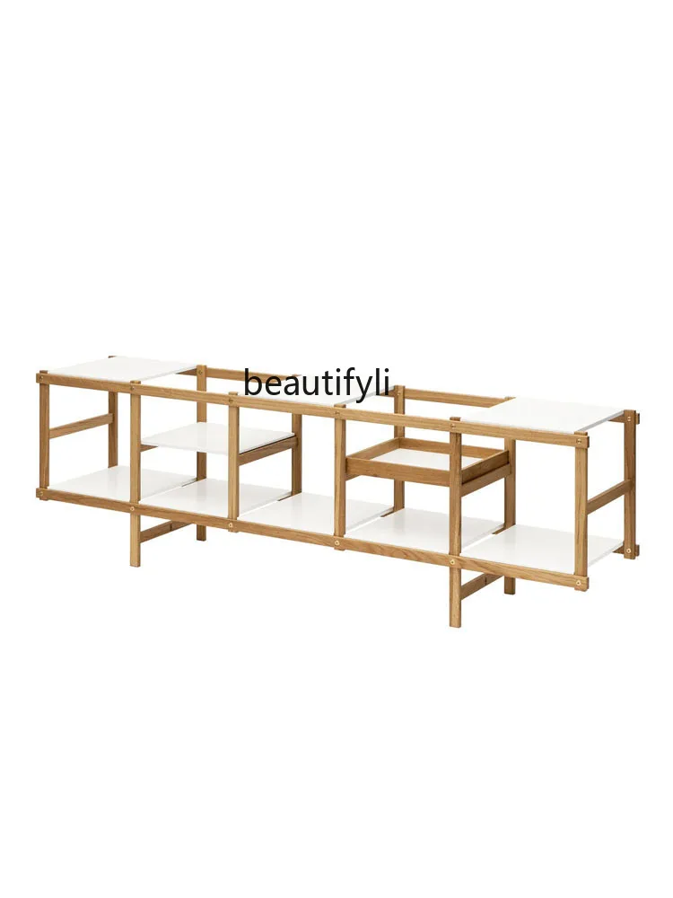 Solid Wood Nordic Bookshelf and Storage Shelf Floor Integrated Living Room Home Magazine Bookcase Display Rack
Solid Wood Nordic Bookshelf and Storage Shelf Floor Integrated Living Room Home Magazine Bookcase Display Rack