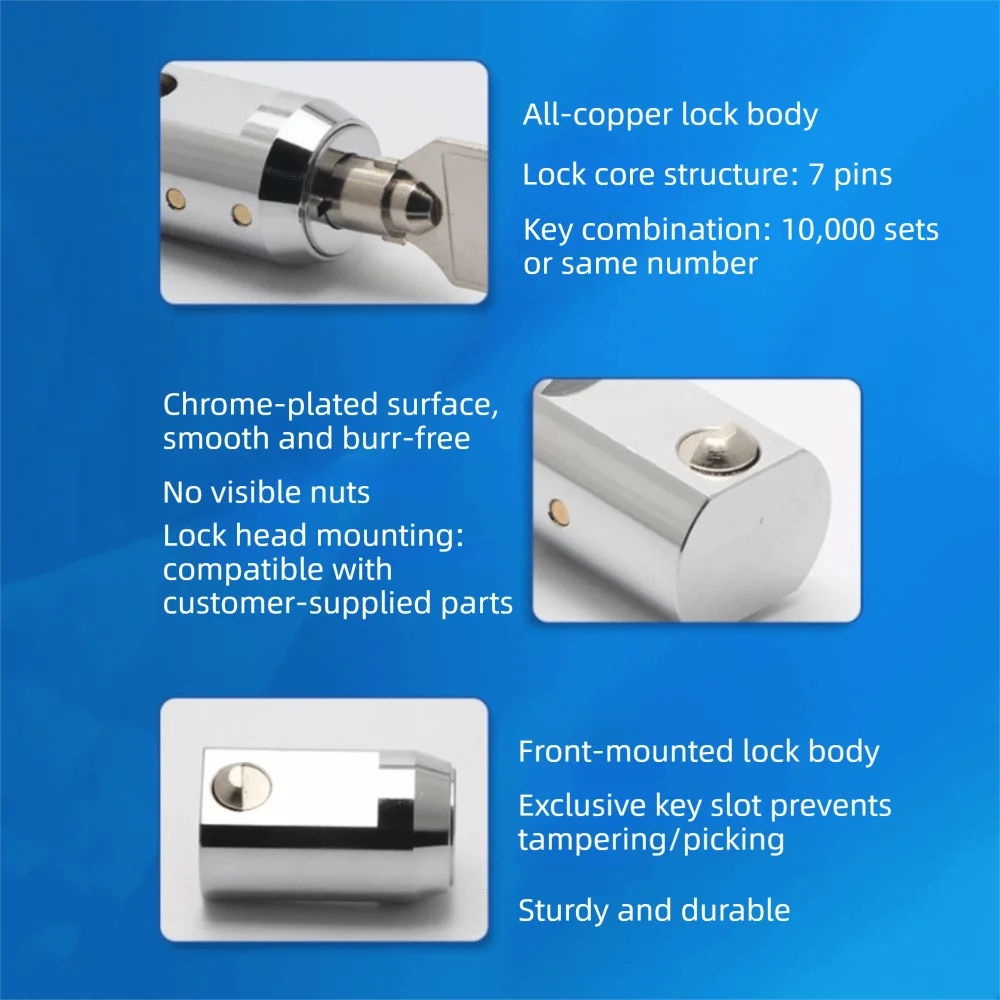 Equipment Zinc Alloy Tubular Key Lock Flat Key Universal Size Cabinet Lock With 3 Keys Tubular Key Cylinder Lock Cabinet Door
Equipment Zinc Alloy Tubular Key Lock Flat Key Universal Size Cabinet Lock With 3 Keys Tubular Key Cylinder Lock Cabinet Door