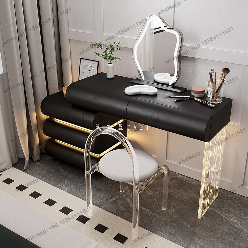 New Room Italian Minimalist Cream Dressing Table Solid Wood Makeup Mirror Stool Cabinet Vanity Table Organizers Home Furniture
New Room Italian Minimalist Cream Dressing Table Solid Wood Makeup Mirror Stool Cabinet Vanity Table Organizers Home Furniture