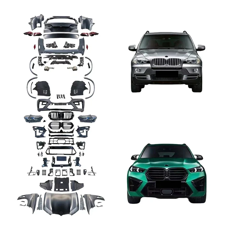 Perfect fitment X5 upgrade to X5M F95 Lci 2024 facelift car bumper led headlight bodykit for Bmw X5 E70 2006-2013 body kit
Perfect fitment X5 upgrade to X5M F95 Lci 2024 facelift car bumper led headlight bodykit for Bmw X5 E70 2006-2013 body kit