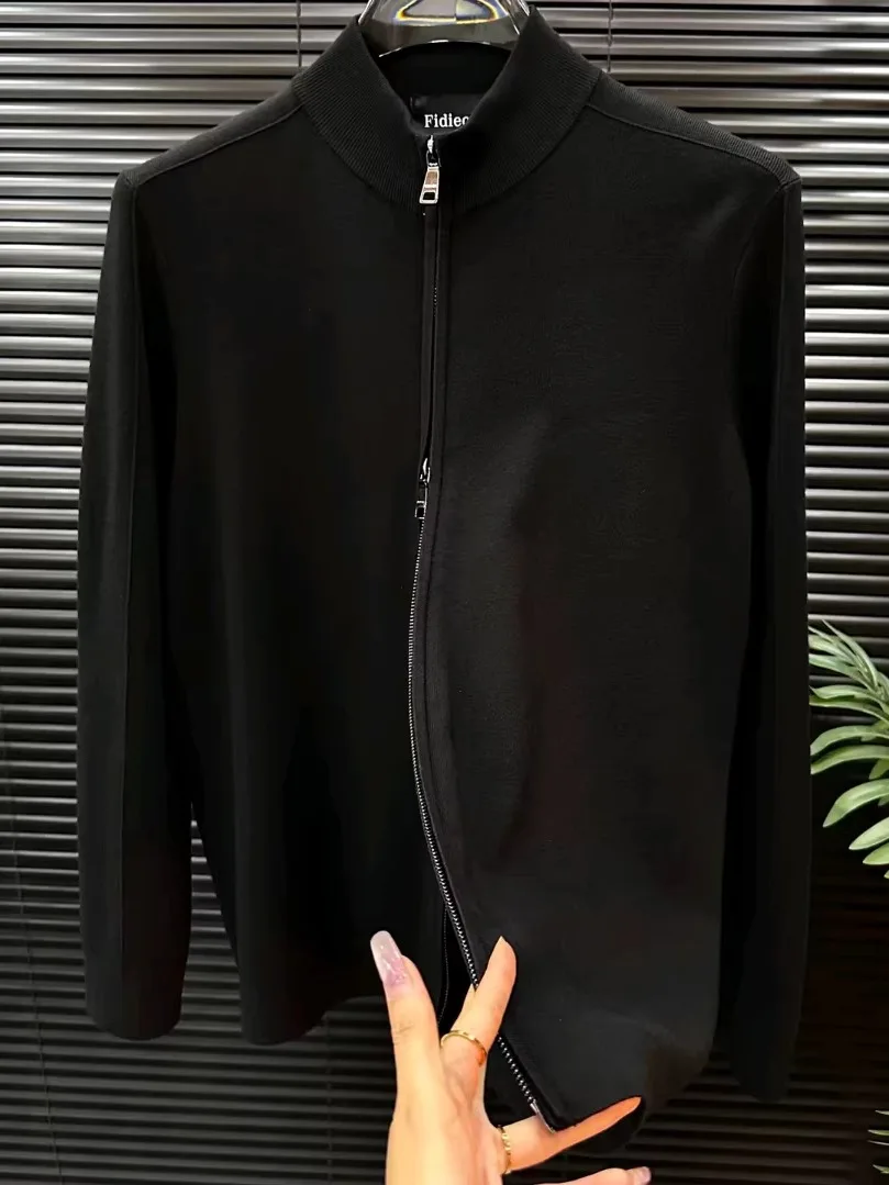 Men's Spring Autumn Zipper Knitted Cardigan Jaet Stand Collar Faion Casual Versatile High-End Feeling New Arrival
Men's Spring Autumn Zipper Knitted Cardigan Jaet Stand Collar Faion Casual Versatile High-End Feeling New Arrival