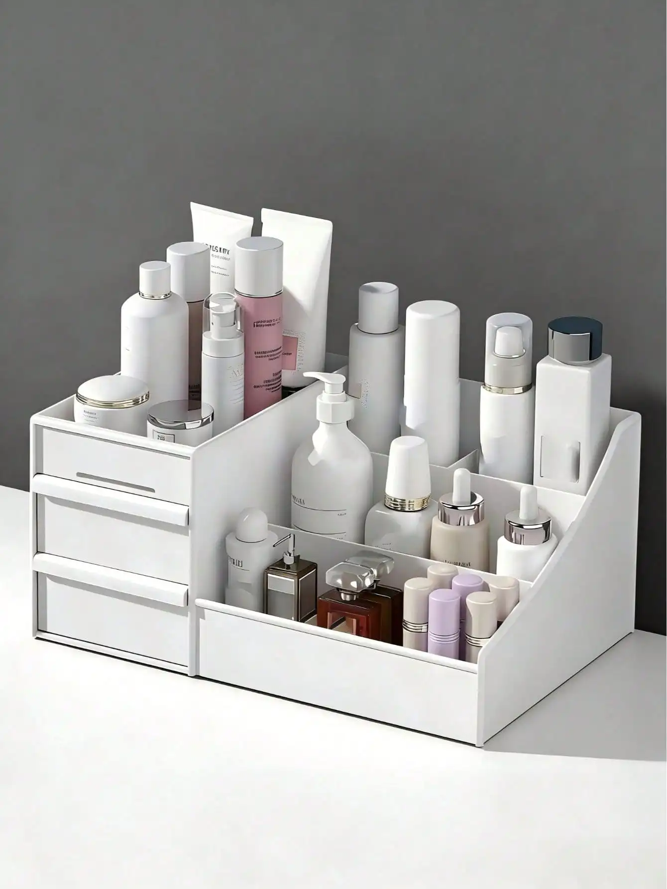 Makeup Storage Box, Drawer Style Cosmetic Storage Box, Office Stationery Desktop Organizer, Drawer Style Storage Rack, High-End Vanity Desk, Drawer Style Shelving Unit, Bathroom Skincare Storage Rack, Dorm Plastic Storage Rack (Multiple Colors Available)
Makeup Storage Box, Drawer Style Cosmetic Storage Box, Office Stationery Desktop Organizer, Drawer Style Storage Rack, High-End Vanity Desk, Drawer Style Shelving Unit, Bathroom Skincare Storage Rack, Dorm Plastic Storage Rack (Multiple Colors Available)