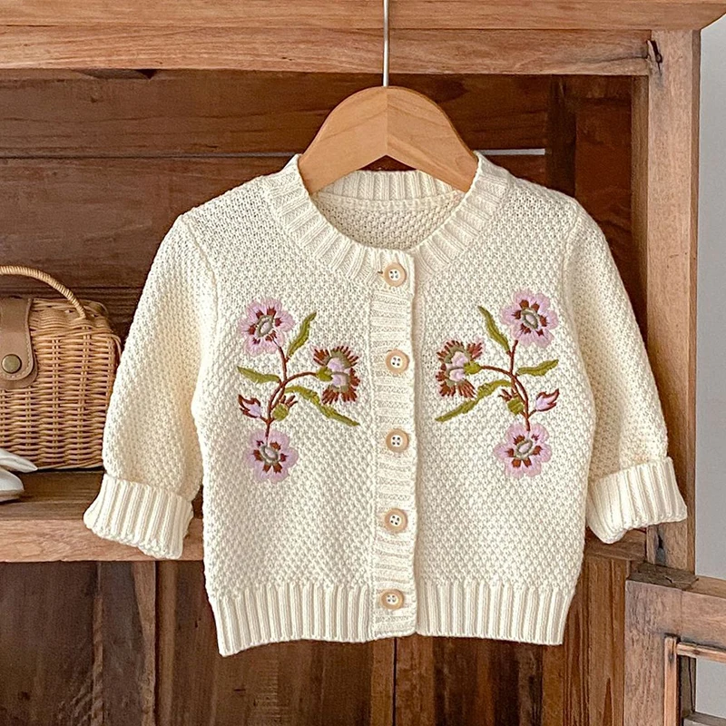 2024 New Autumn Newborn Baby Girls Sweater Coat Long Sleeved Knitted Embroidery Baby Girl Knitting Cardigan Baby Girl Clothing
2024 New Autumn Newborn Baby Girls Sweater Coat Long Sleeved Knitted Embroidery Baby Girl Knitting Cardigan Baby Girl Clothing