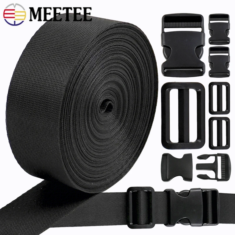 5/10/20Sets 20-50mm Release Buckle Black Nylon Webbing Straps Adjust Clasp Backpack Strap Tri-Glide Slider Clip Bag Accessories
5/10/20Sets 20-50mm Release Buckle Black Nylon Webbing Straps Adjust Clasp Backpack Strap Tri-Glide Slider Clip Bag Accessories