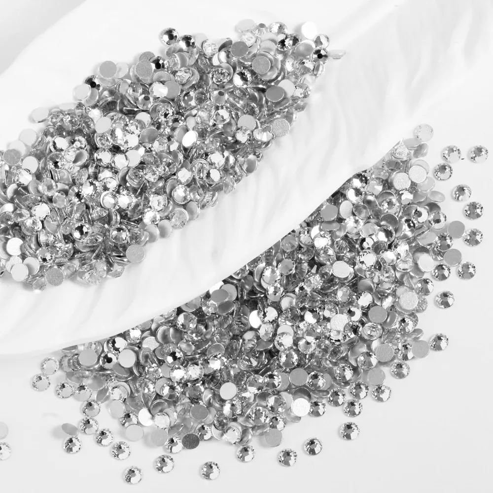 Hot Sale 2000PCS SS20 Flatback Rhinestones 12-Facet Diamond-Cut Glass Gems for Nail Art Clothing DIY Crafts Glue-On Decoration Stones with Silver Backing Crystal Best Sellers
Hot Sale 2000PCS SS20 Flatback Rhinestones 12-Facet Diamond-Cut Glass Gems for Nail Art Clothing DIY Crafts Glue-On Decoration Stones with Silver Backing Crystal Best Sellers