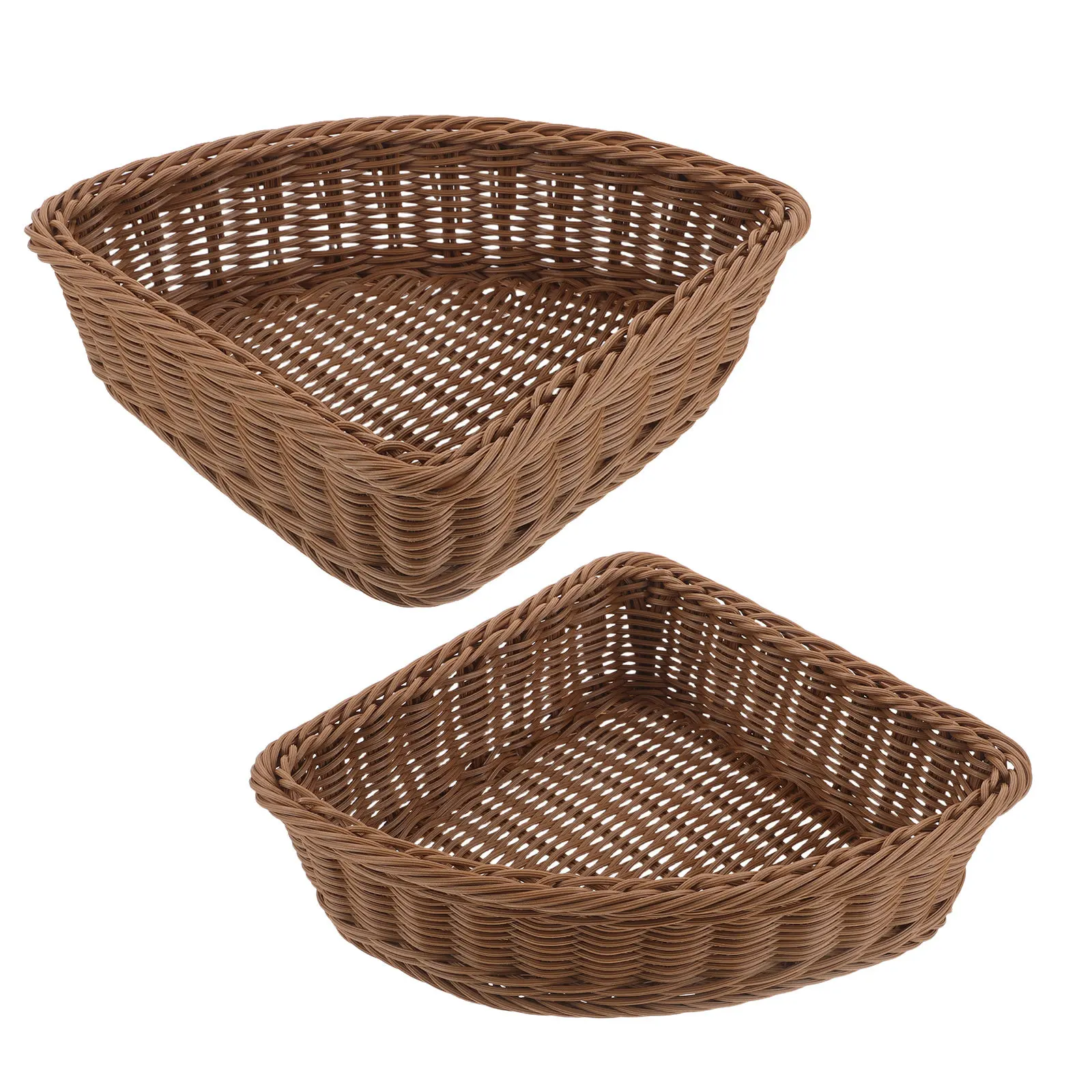 2pcs Fan-Shaped Corner Storage Baskets Curved Design Multipurpose Triangular Storage Box Storage Function Wall Corner Box Basket
2pcs Fan-Shaped Corner Storage Baskets Curved Design Multipurpose Triangular Storage Box Storage Function Wall Corner Box Basket