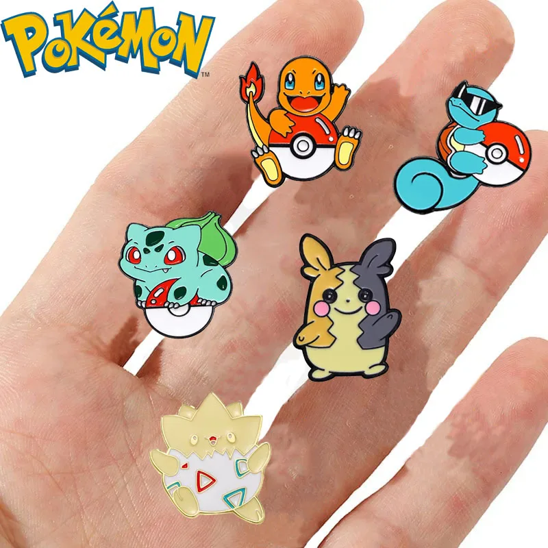 Cute Pokemon Brooch Pikachu Charmander Bulbasaur Anime Figure Enamel Pins Decoration Clothes Accessories Backpack Pins Gifts
Cute Pokemon Brooch Pikachu Charmander Bulbasaur Anime Figure Enamel Pins Decoration Clothes Accessories Backpack Pins Gifts