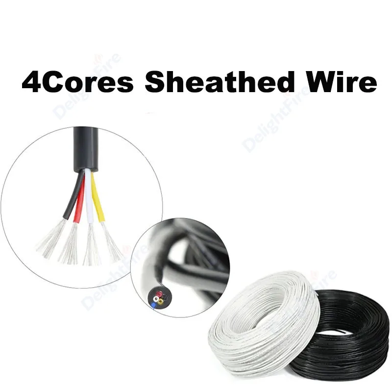 4Cores Sheathed Wire Cable 14 16 18 20 22 24 26 28AWG PVC Electrical Wire for Car Solar Battery Speaker Audio LED Strip Lighting
4Cores Sheathed Wire Cable 14 16 18 20 22 24 26 28AWG PVC Electrical Wire for Car Solar Battery Speaker Audio LED Strip Lighting