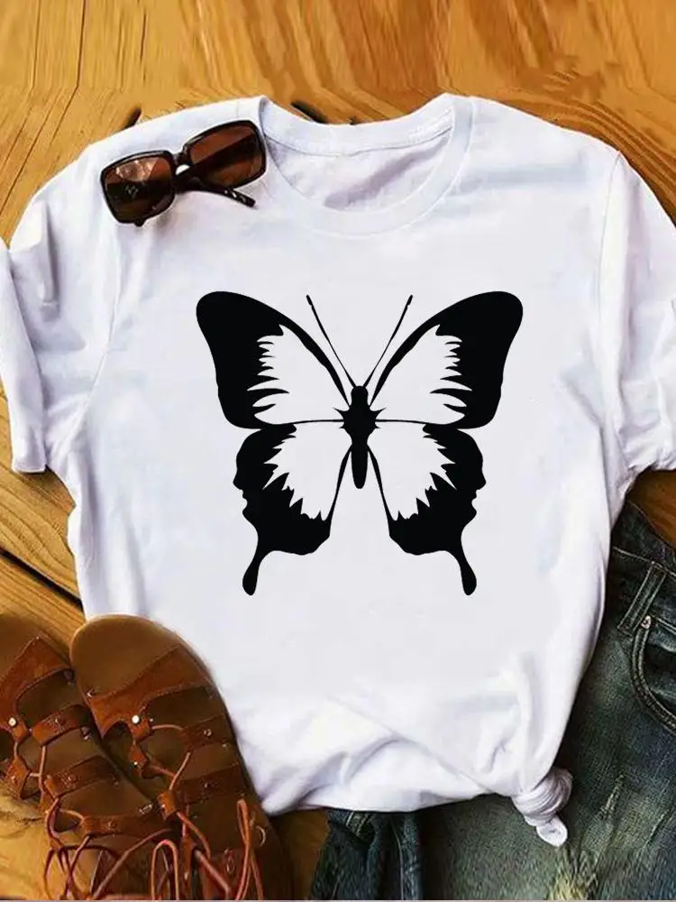 Butterfly 90s Style Trend Summer Clothes T Women's Clothing Ladies Print Fashion T-shirts Short Sleeve Female Graphic Tee
Butterfly 90s Style Trend Summer Clothes T Women's Clothing Ladies Print Fashion T-shirts Short Sleeve Female Graphic Tee