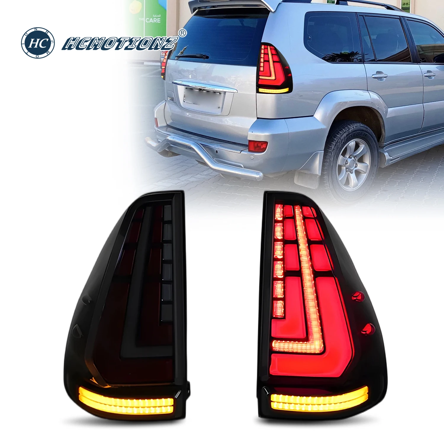 HCMOTIONZ LED Tail Lights for Toyota 4Runner 4th GEN 2003-2009 Sequential Animation Rear Lamps Assembly Smoked
HCMOTIONZ LED Tail Lights for Toyota 4Runner 4th GEN 2003-2009 Sequential Animation Rear Lamps Assembly Smoked