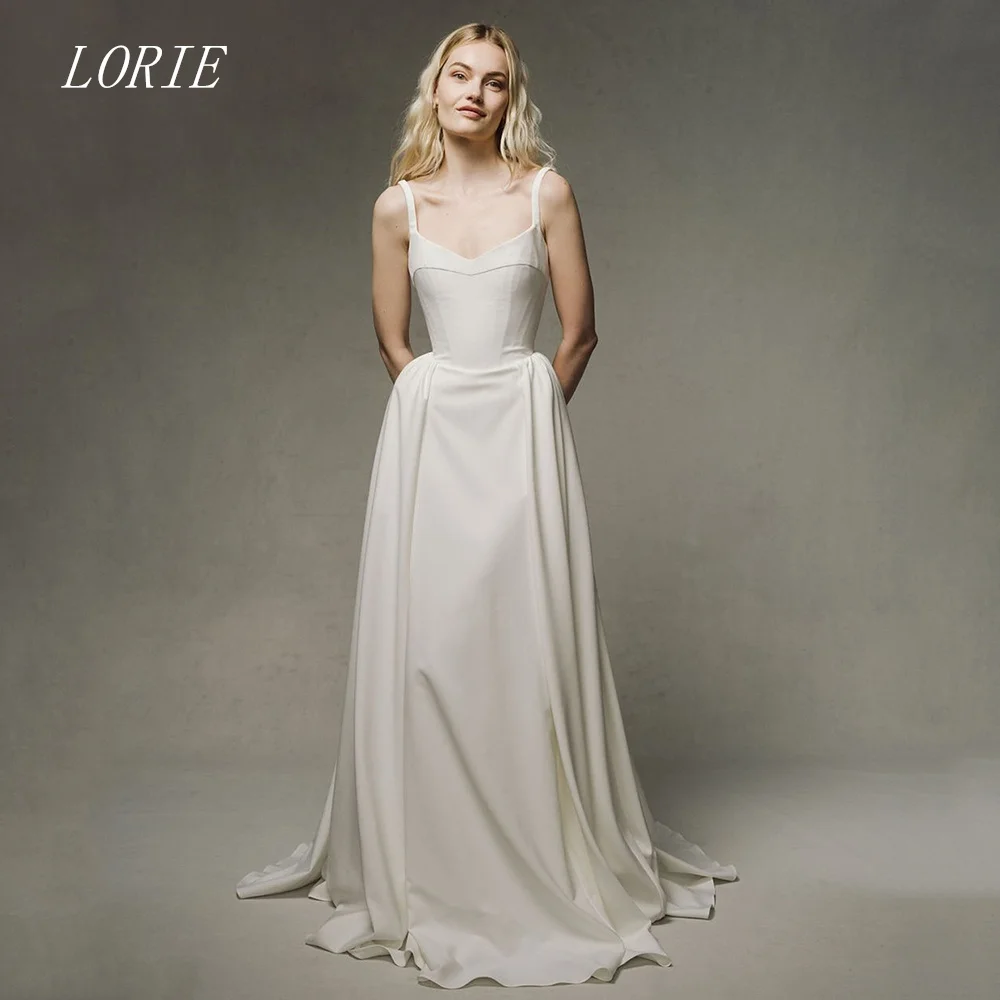 LORIE Luxury Sweetheart Straight Wedding Dress Spaghetti Strap Bridal Dresses Temperament Corset Wedding Gown Customized 2026
LORIE Luxury Sweetheart Straight Wedding Dress Spaghetti Strap Bridal Dresses Temperament Corset Wedding Gown Customized 2026