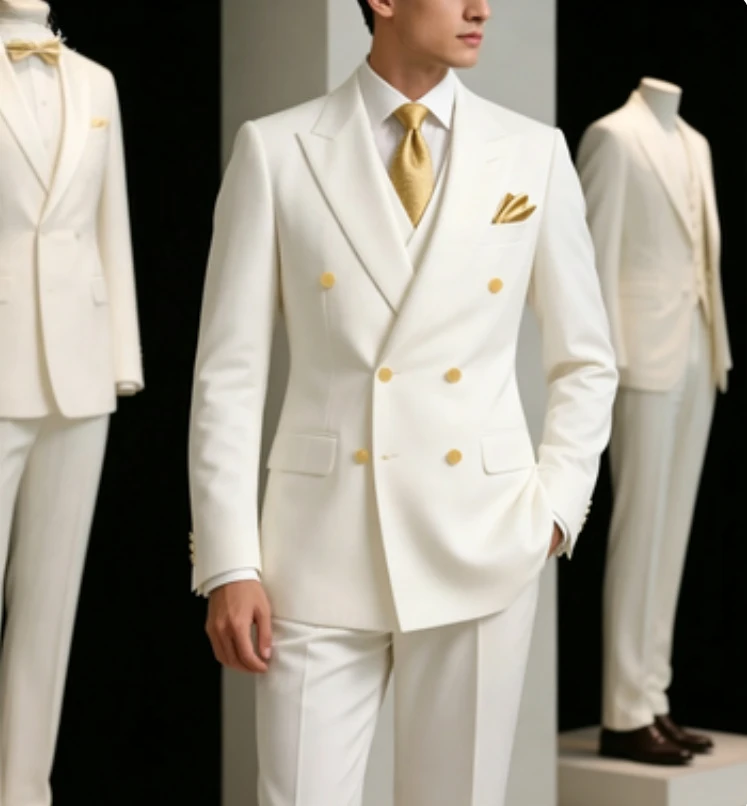 Wedding Banquet Groomsman Formal Suit Sets Evening Dinner Fashion Blazer Pants Two Pieces Homecoming Elegant Outfits
Wedding Banquet Groomsman Formal Suit Sets Evening Dinner Fashion Blazer Pants Two Pieces Homecoming Elegant Outfits