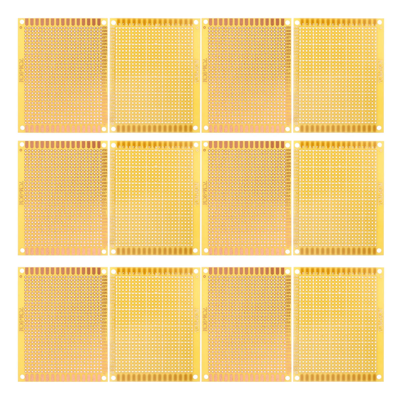 12Pcs Pcb Test Board Double Sided Universal Circuit Board for DIY Soldering Electronics Prototype Breadboard Experiment
12Pcs Pcb Test Board Double Sided Universal Circuit Board for DIY Soldering Electronics Prototype Breadboard Experiment