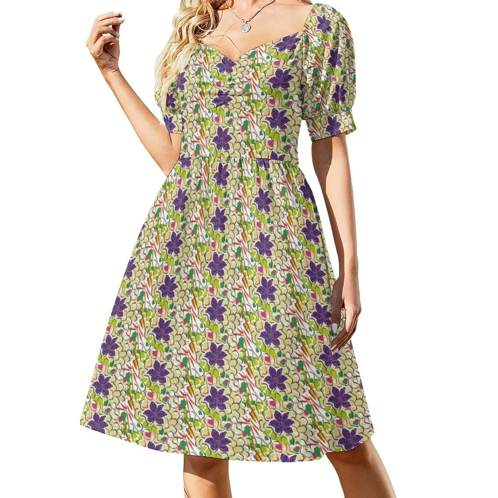 Tropical jungle flower collage Short-Sleeved Dress Women long dress Woman fashion
Tropical jungle flower collage Short-Sleeved Dress Women long dress Woman fashion