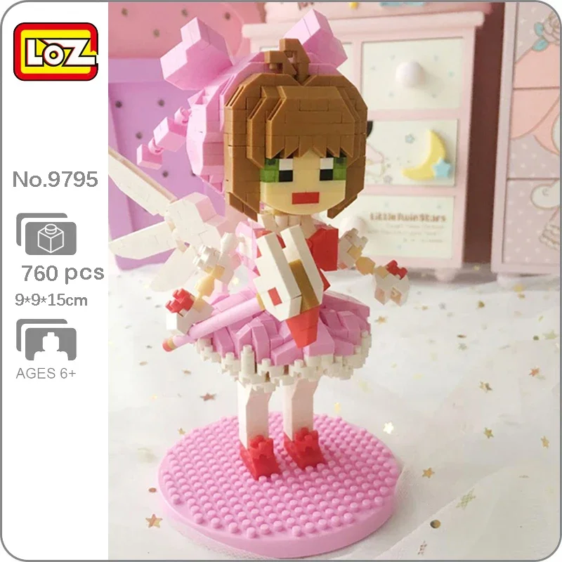 LOZ 9795 Аниме Card Captor Kinomoto Sakura Magic Girl Wand Doll DIY Мини Алмазные Блоки Кирпичи Строительная Игрушка Для Детей Без Коробки
LOZ 9795 Аниме Card Captor Kinomoto Sakura Magic Girl Wand Doll DIY Мини Алмазные Блоки Кирпичи Строительная Игрушка Для Детей Без Коробки