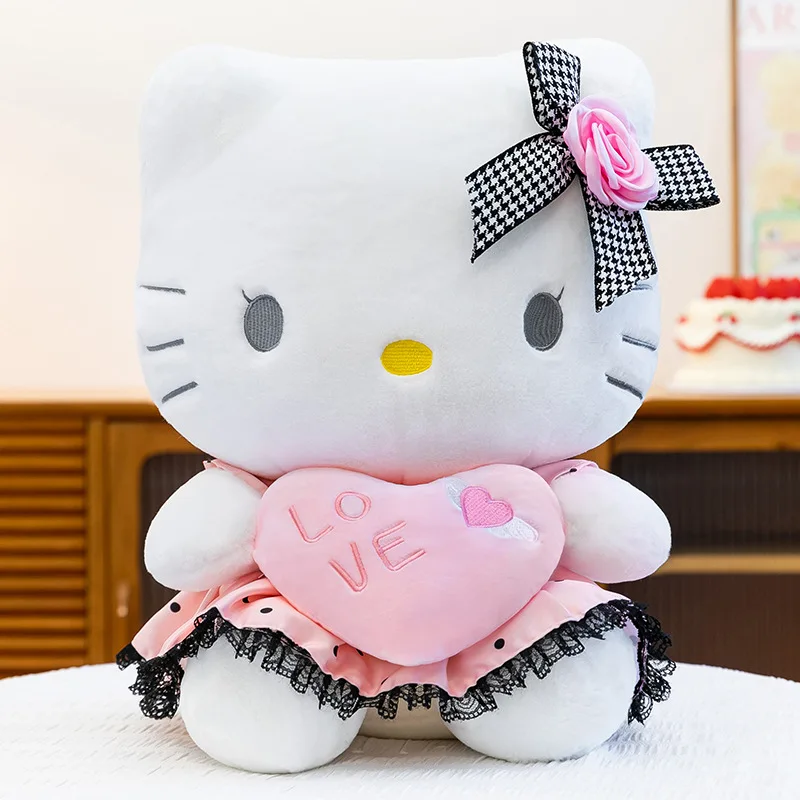 Sanrio Adorable Hello Kitty Plush Toy with Checkered Bow, Soft Fluffy Pillow for Bedroom, Sofa Decoration, Lovely Gift for Girls
Sanrio Adorable Hello Kitty Plush Toy with Checkered Bow, Soft Fluffy Pillow for Bedroom, Sofa Decoration, Lovely Gift for Girls