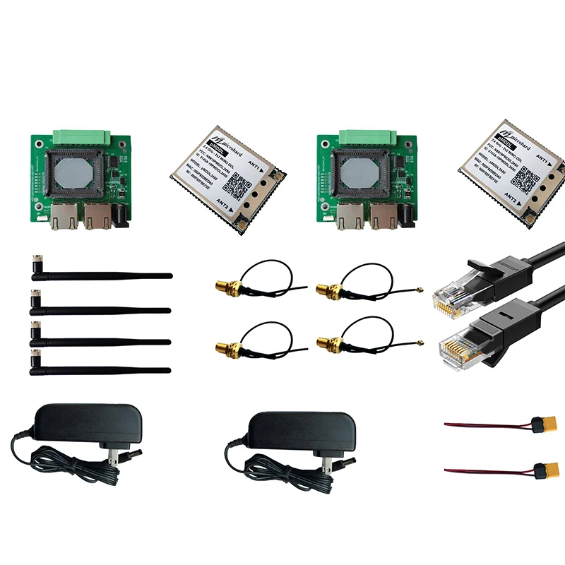 Microhard pMDDL2450 Development Evaluation Kit 2.4 GHz MIMO 2X2 1W Wireless Radio Modem Data Transmission High Speed
Microhard pMDDL2450 Development Evaluation Kit 2.4 GHz MIMO 2X2 1W Wireless Radio Modem Data Transmission High Speed