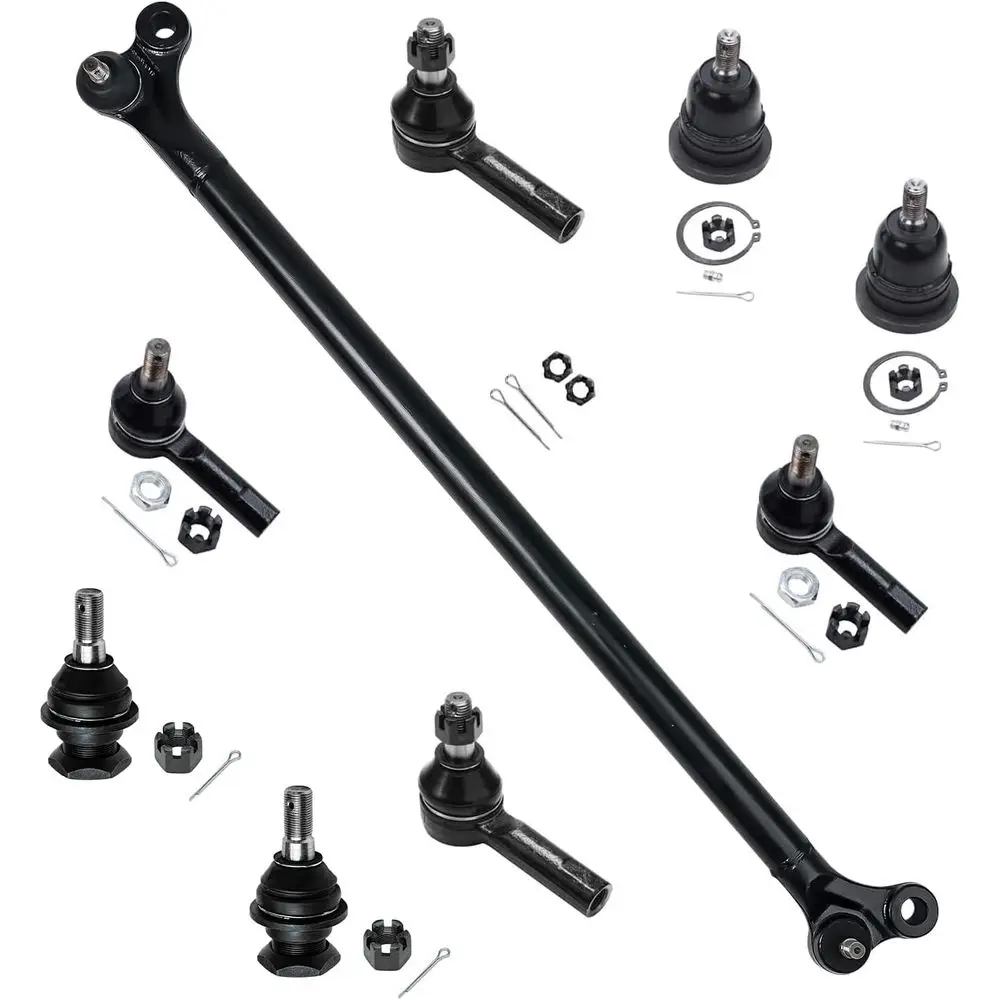 9pc Suspension Kit for 98-04 Nissan Frontier, 00-04 Xterra, 4 Tie Rod Ends, 4 Ball Joints, Center Link, 2000-2004 Upgrade
9pc Suspension Kit for 98-04 Nissan Frontier, 00-04 Xterra, 4 Tie Rod Ends, 4 Ball Joints, Center Link, 2000-2004 Upgrade