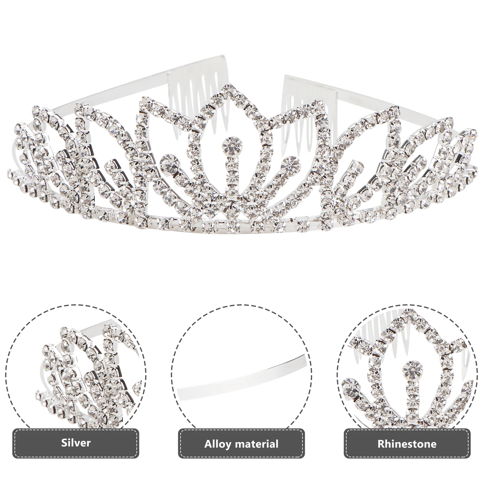 Rhinestone Headband Wedding Hair Accessories Crystal Crown Bridal Tiara Sparkly Hairband for Prom Party Birthday Flower Girl
Rhinestone Headband Wedding Hair Accessories Crystal Crown Bridal Tiara Sparkly Hairband for Prom Party Birthday Flower Girl