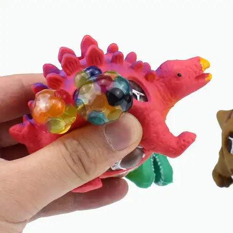 1pc New Dinosaur Squeeze Toys For Children Vented Grape Ball Pinch Decompression Antistress Squishy Toy Relief Stress