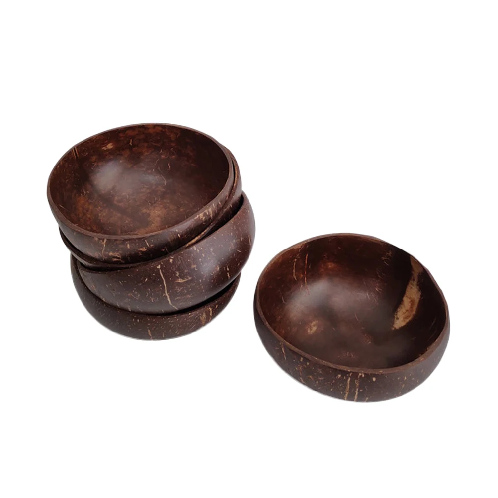 4pcs Natural Coconut Bowl Decoration Fruit Salad Noodle Rice Bowl Wooden Fruit Bowl Handicraft Decoration Creative Coconut Shell 
4pcs Natural Coconut Bowl Decoration Fruit Salad Noodle Rice Bowl Wooden Fruit Bowl Handicraft Decoration Creative Coconut Shell