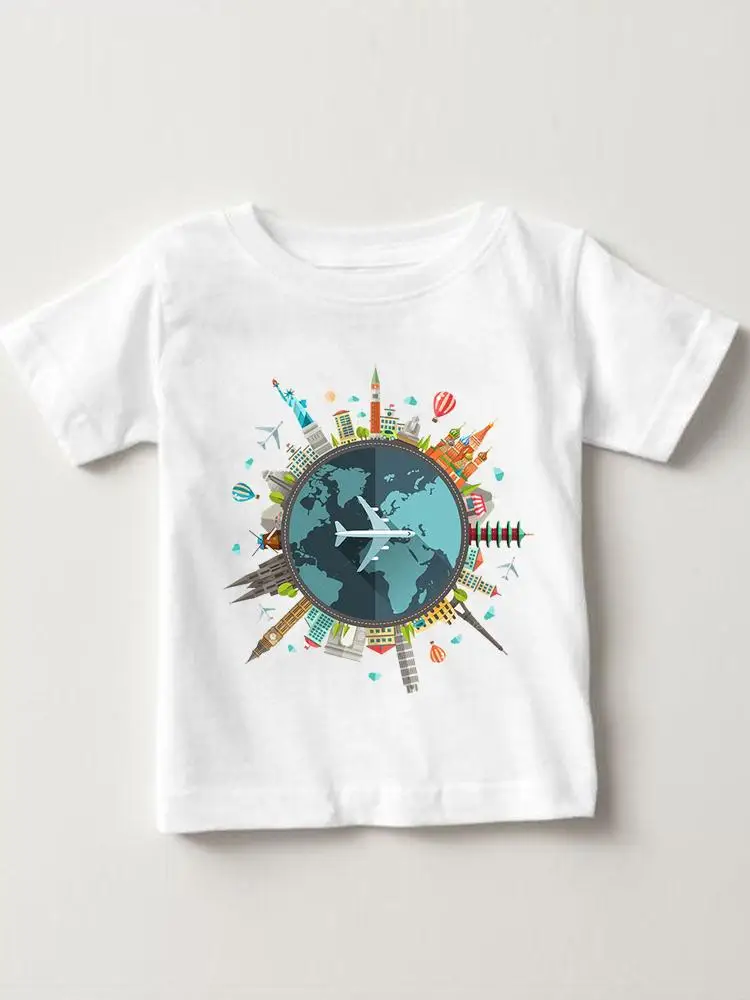 Short Sleeve Fashion Travel Holiday Cute Kids Tees Tops O-neck Girls Boys Summer Cartoon Outfits T-shirts Children Clothes
Short Sleeve Fashion Travel Holiday Cute Kids Tees Tops O-neck Girls Boys Summer Cartoon Outfits T-shirts Children Clothes