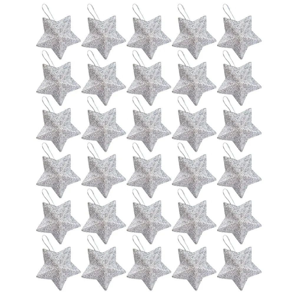 30pcs Christmas Star Pendants 3D Glitter Stars Hanging Ornament For Xmas Tree Party Decor Home Supplies Backdrop Scene Layout
30pcs Christmas Star Pendants 3D Glitter Stars Hanging Ornament For Xmas Tree Party Decor Home Supplies Backdrop Scene Layout