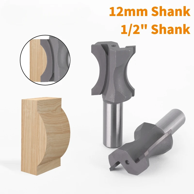 12mm 12.7mm Shank Convex Edging Router Bit Carbide Cutter End Mill Face Mill Woodworking Milling Cutter Bit for Wood Tool
12mm 12.7mm Shank Convex Edging Router Bit Carbide Cutter End Mill Face Mill Woodworking Milling Cutter Bit for Wood Tool