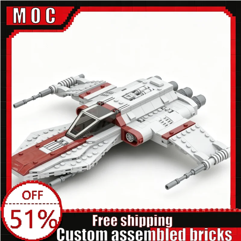 473 PCS MOC High Speed Interstellar Fighter Building Blocks Model DIY Assembly Educational Toy Creative Collection Display Gifts
473 PCS MOC High Speed Interstellar Fighter Building Blocks Model DIY Assembly Educational Toy Creative Collection Display Gifts