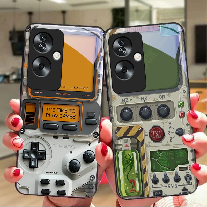Games Console For Oppo A79 5G 58 78 74 60 4G Reno 11F Realme GT 6 11 Note 50 10 C55 X2 Tempered Glass Black Phone Case
Games Console For Oppo A79 5G 58 78 74 60 4G Reno 11F Realme GT 6 11 Note 50 10 C55 X2 Tempered Glass Black Phone Case